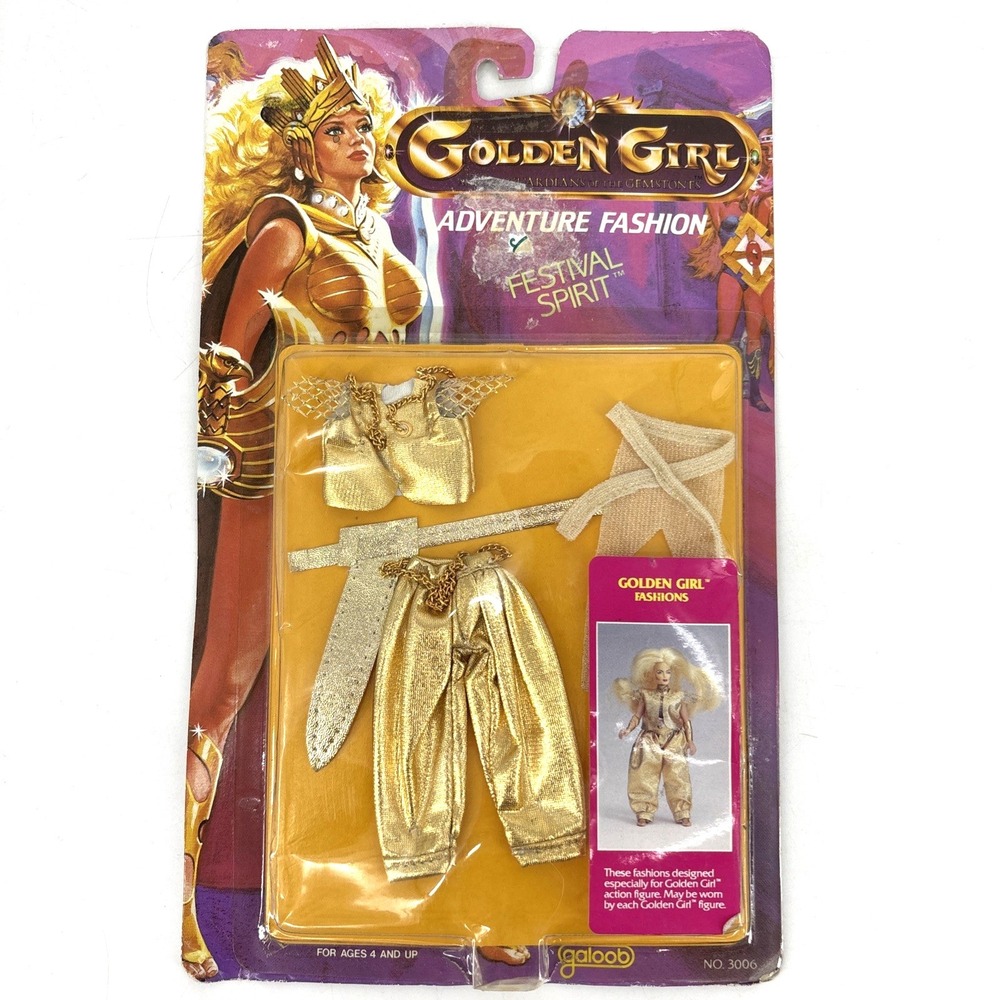 Golden Girl Festival Spirit Adventure Gold Fashion Outfit Vintage 1984 Galoob